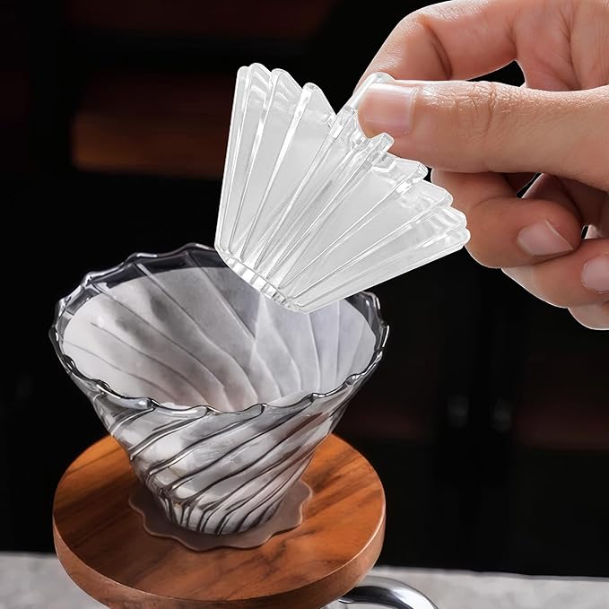 2-in-1 Convertible Style Coffee Filter Shape Fixed Tool For V60 Coffee Filter Paper or Basket Coffee Filter Paper ??Convenient and Efficient Accessory for Enthusiasts