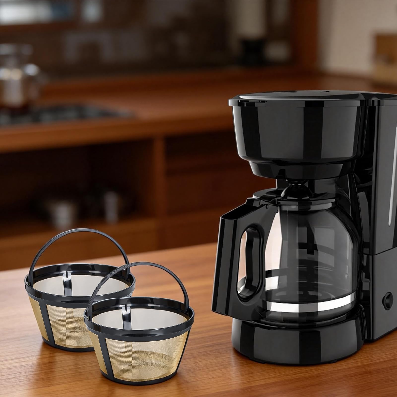 Coffee Filter 8-12 Cup Compatible with Black and Decker 12 Cup Coffee Makers, Reusable Basket