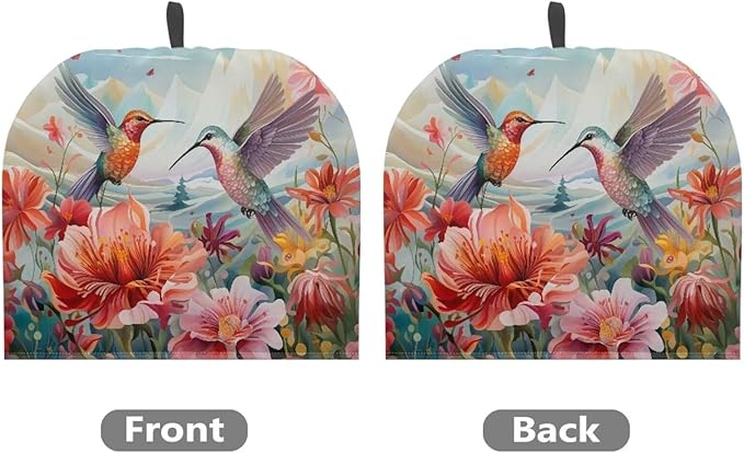 Hummingbird Tea Cozy for Teapot Insulated Rose Hibiscus Tea Pot Cover Home Kitchen Decorative Tea Cosy for Teapot Dust Protector for Women