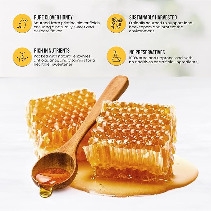 Browning's 40 oz Creamed Raw Clover Honey | 100% Pure, Natural & Unfiltered | Premium Old-Fashioned Honey - Product of the USA