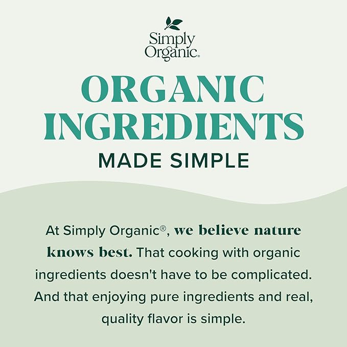 Simply Organic Pepper & More Everyday Spice Blend, 2.2 Ounce Jar, Great on Veggies, Chicken Fish and More, Vegan