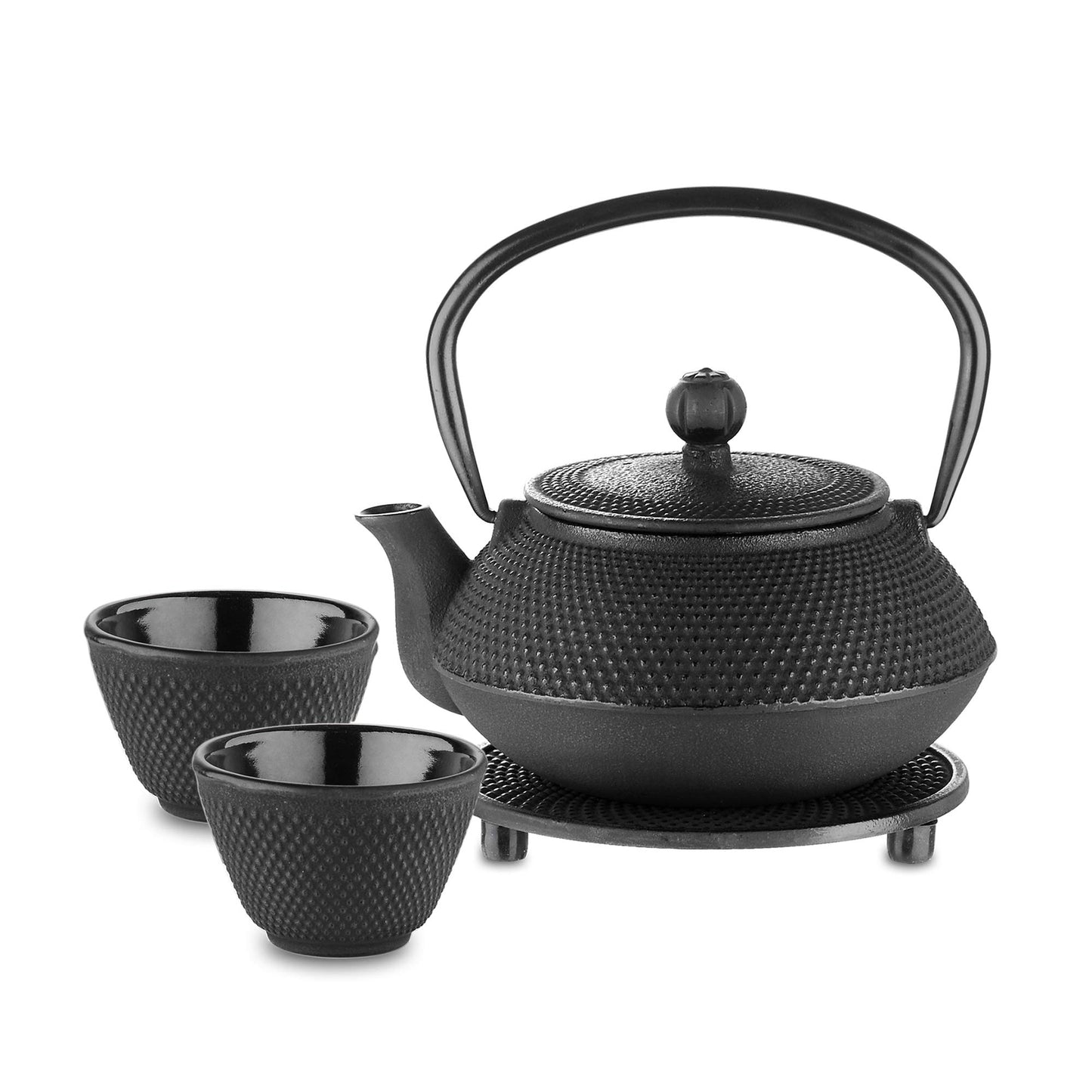 Velaze Cast Iron Teapot Set with Infuser,Japanese Style,2 Cups,700ML,23oz