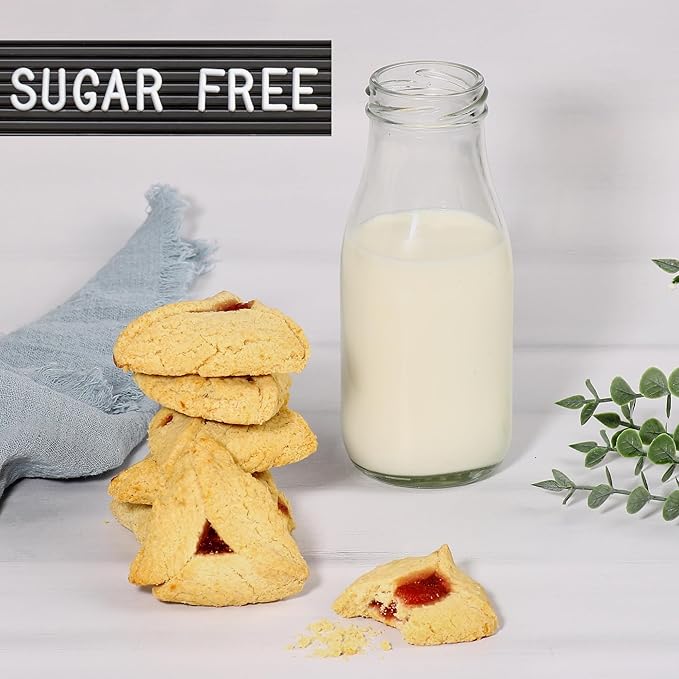 Sugar Free Cookies | [10 Count] Strawberry Filled Hamentaschen Cookies | Diabetic Cookies for Adults | Sugar Free Cookies and Snacks | Nut Free | Stern’s Bakery