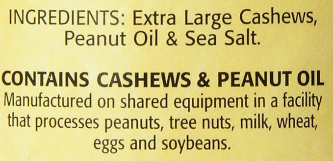 The Peanut Shop of Williamsburg Cashew Tin, Lightly Salted, 7 Ounce