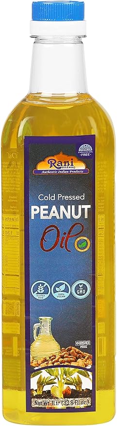 Rani Peanut Oil 33.8 Ounce (1 Liter) Cold Pressed | 100% Natural | NON-GMO | Kosher | Vegan | Gluten Free