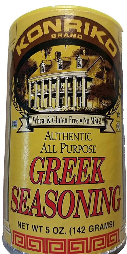 Konriko - Greek Authentic Seasoning 5 oz - Wheat Free - Gluten Free - No MSG