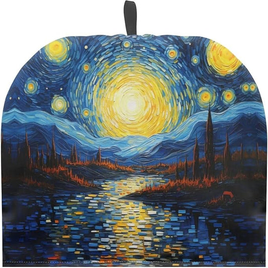 Generic Hudotybom Oil Painting Tea Cozy for Teapot Insulated Large Teapot Cover to Keep Warm Tea Kettle Cover Machine Washable Coffee Pot Cloth Covers Kitchen Home Decorations, CZA49