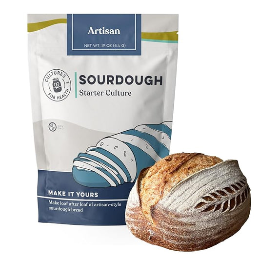 Artisan Sourdough Starter Culture | Dehydrated Starter for Bread Baking | Unbleached Rye Flour | Perfect for Beginners and Experienced Bakers | Gluten Sourdough Culture | Cultures for Health
