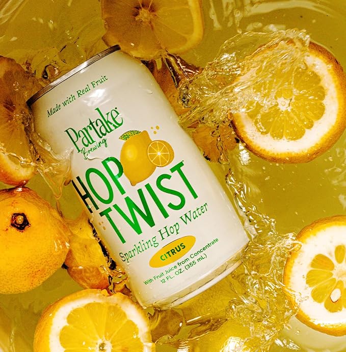 Partake Brewing Craft Hop Water x 12 Fl Oz Cans - Low Calorie & Carb, No Sugar, All Natural Ingredients - Award-Winning Taste, Non Alcoholic Beer Without the Empty Calories