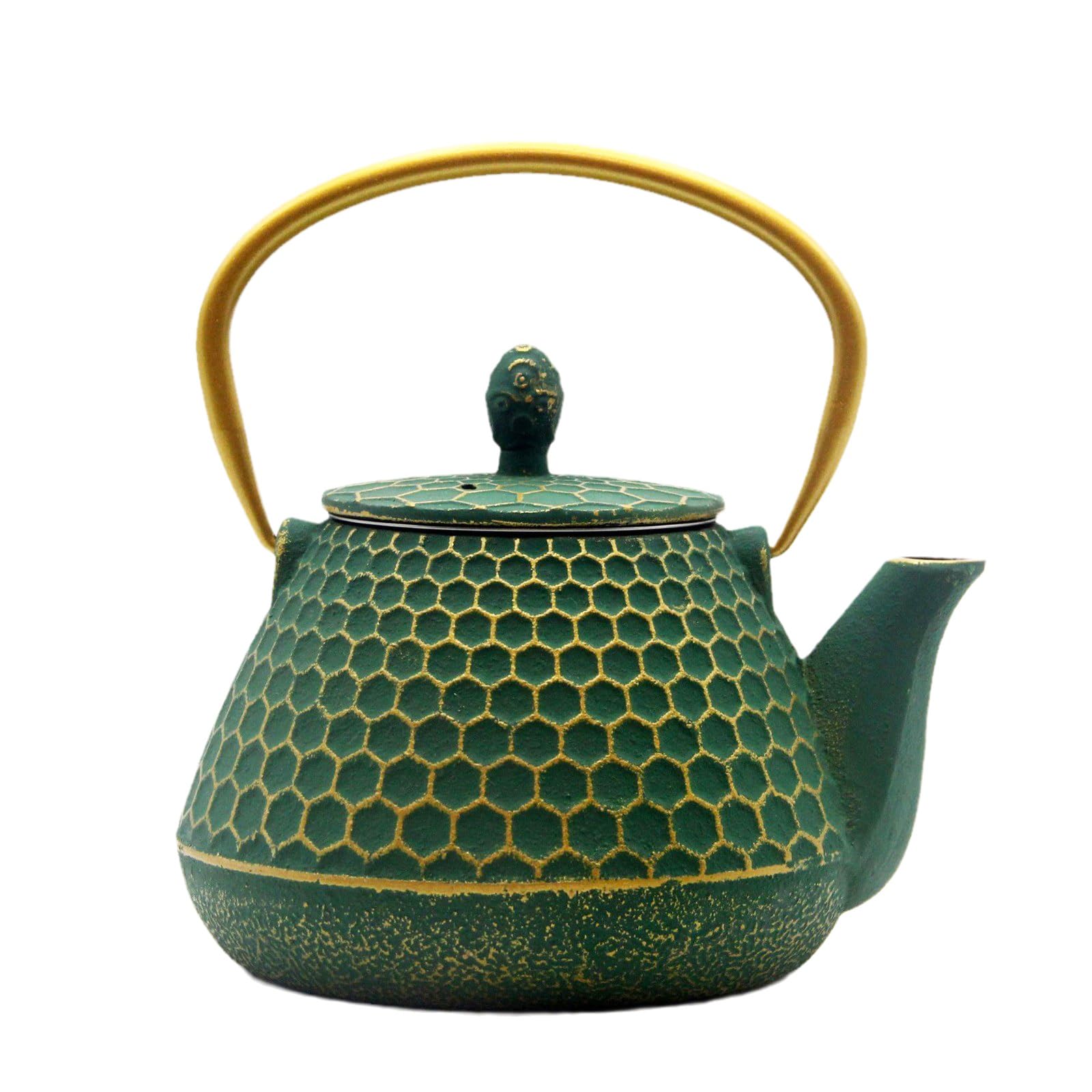 Cast Iron Tea Kettle, Japanese Tetsubin Teapot Coated with Enameled Interior, Durable Cast Iron