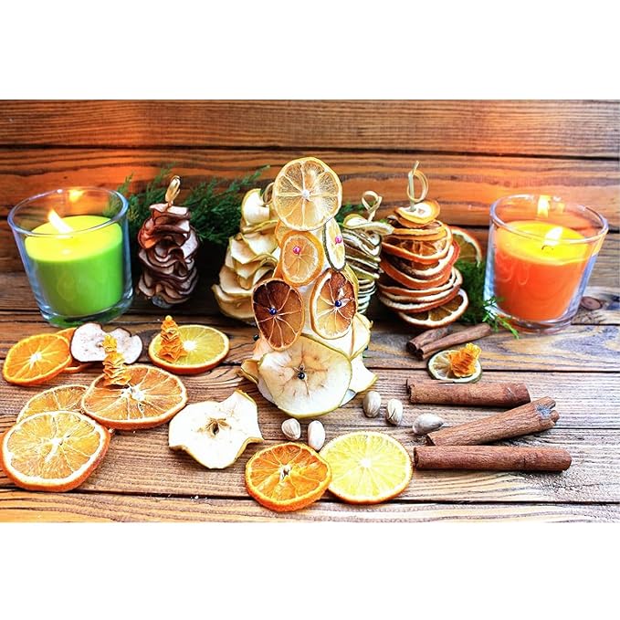 Dried Blood Orange Slices, Dehydrated Blood Orange Slices for Cocktails Garnish/Fruit Tea/Baking/Garland/Crafts, 100% Natural No Additives No Sugar Added, (3OZ/85g)
