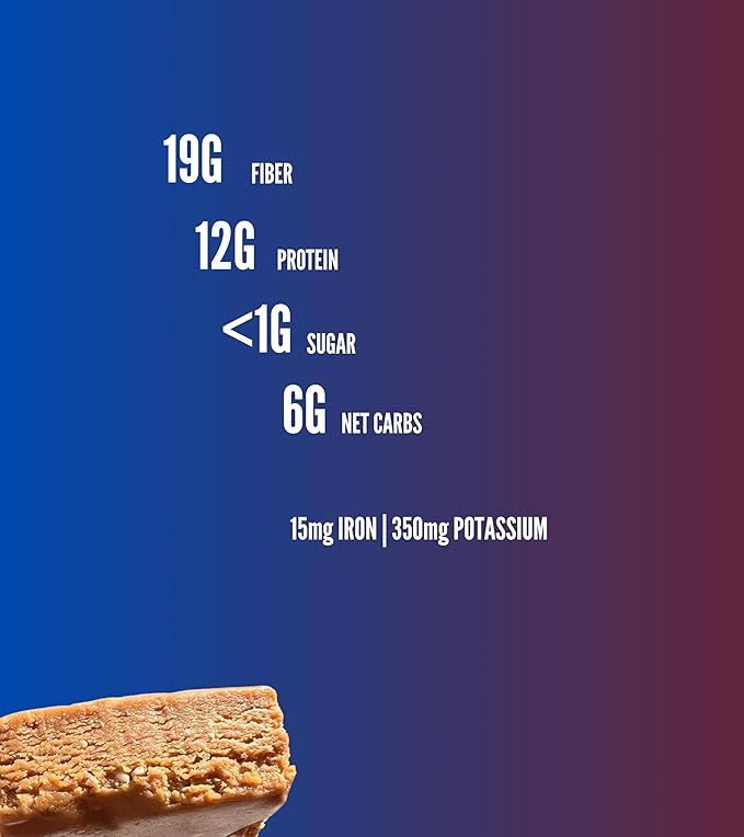 Vital Halva - Original - Sesame Butter Protein Bar (10 Bars, 65g each), Gluten Free, High Fiber, Low Sugar Snack, 12g Protein, 6 Net Carbs