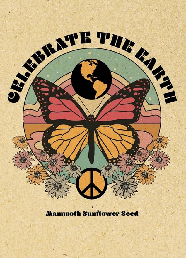 Bentley Earth Day 2025 Butterfly – Mammoth Sunflower Flower Mix Seed All Favor (25 Packets)