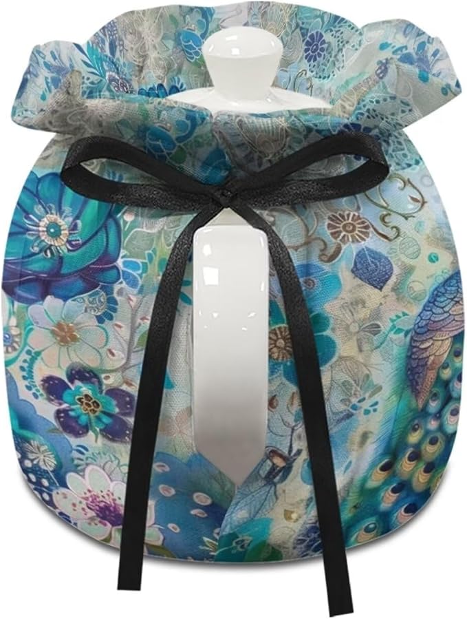 Peacock Tea Cozy for Teapot Insulated Lotus Tea Cosy for Teapot for Women Tea Pot Cover Home Kitchen Decorative Teapot Dust Protector