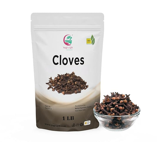 Yogi's Gift Cloves Whole 1 lb Bulk, Hand Picked Premium Quality Clove, Perfect for Baking, Cooking, Smoothies, Coffee & Tea, Enhance Your Dishes and Oral Health