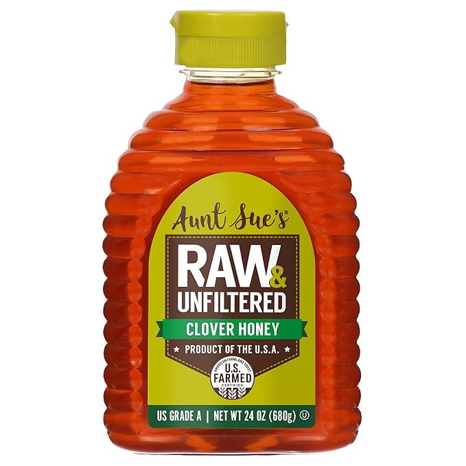 Aunt Sue Raw & Unfiltered USA Clover Honey From Local USA Beekeepers, 24 oz