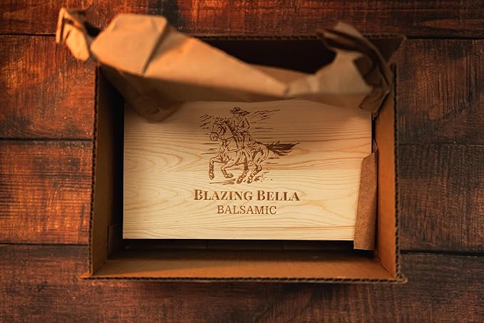 Blazing Bella Olive Oil Gift Set - Five Remarkable California Olive Oils in Wood Gift Box