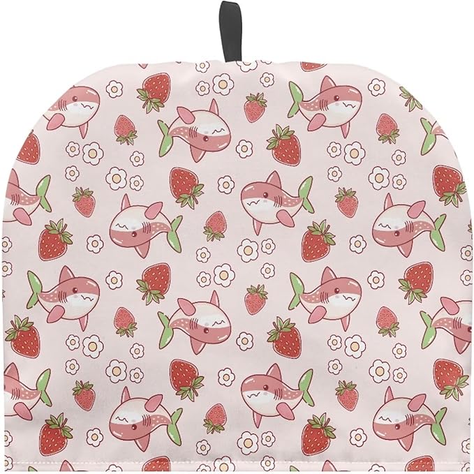 Large Tea Cozy for Teapot Pink Shark Print Extra Thick Tea Pot Cover Home Kitchen Decoration Insulated Teapot Cozy Dust Kitchen Accessories for Home Daily