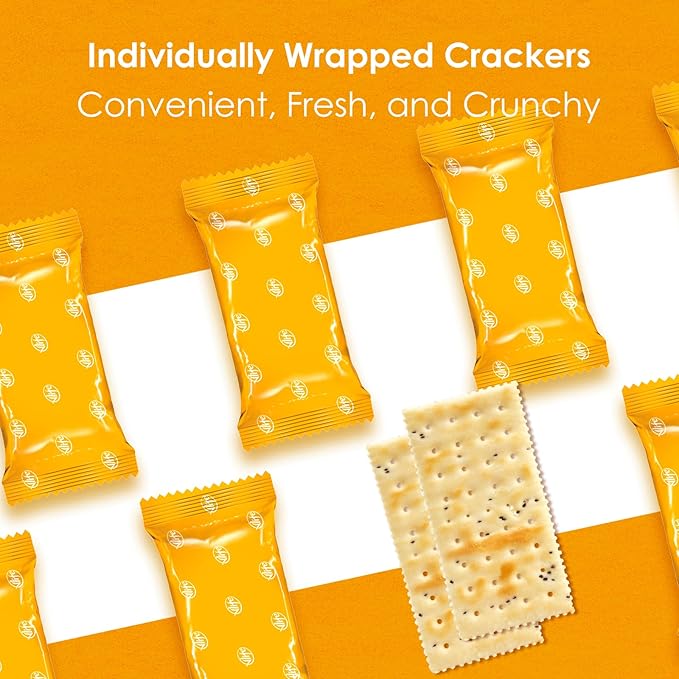 V-LOONG Avocado Chia Soda Crackers, Vlife Baked Saltine Crackers, No Added Sugar Healthy Snacks, (3 PACK, 20.4 Ounce)