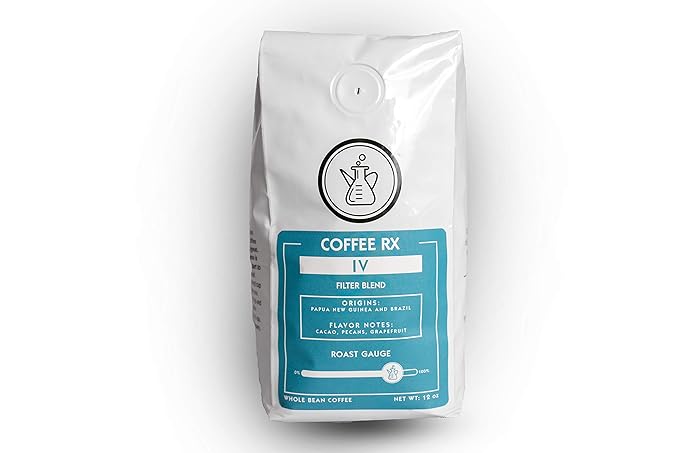 Coffee Rx - IV Drip Espresso Whole Coffee Beans, 12 oz.