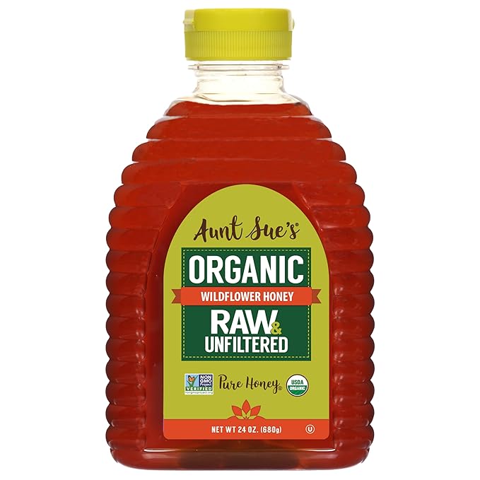 Aunt Sue Raw & Unfiltered Organic Honey From Brazil, 24 oz