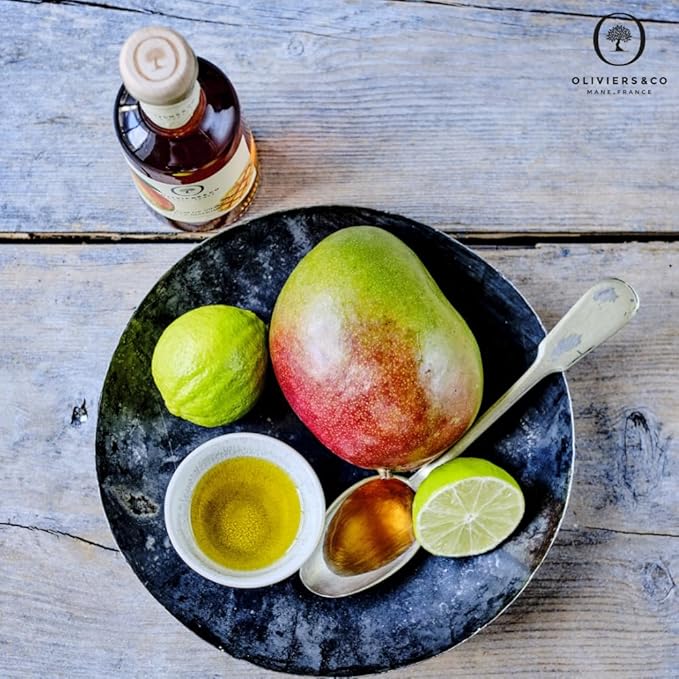 Mango Vinegar by Oliviers&Co | Sweet & Fruity Gourmet Vinegar from Italy | Ideal for Salad Dressing, Glazes, Cocktails & More | 8.5 fl oz
