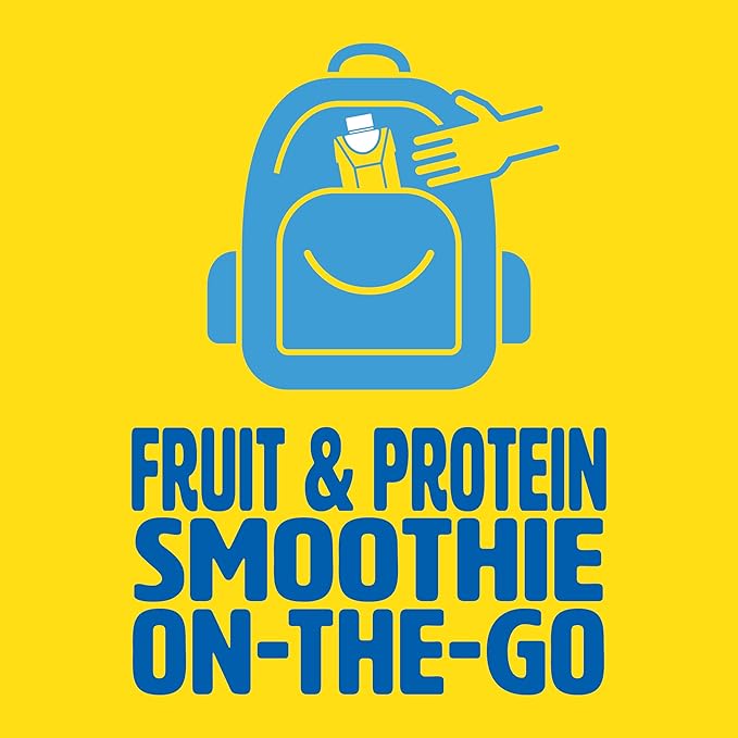 Carnation Breakfast Essentials Fruit and Protein Smoothie Nutritional Drink, Strawberry Banana, 24 – 8 fl oz Cartons