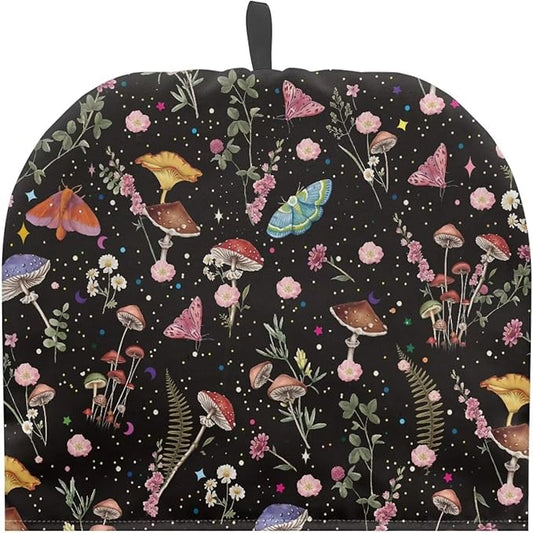 Mushroom Teapot Cozy Butterfly Tea Cozy for Teapot Insulated Tea Cozies Tea Pot Cover Dust Home Kitchen Decorative Teapot Protector for Women
