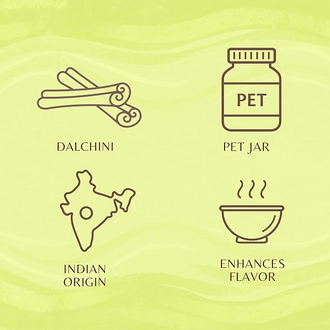 AYURVEDASHREE Cinnamon Sticks 70gm PET Jar | All Natural | Vegan | No Colors | NON-GMO | Round sticks | Dalchini