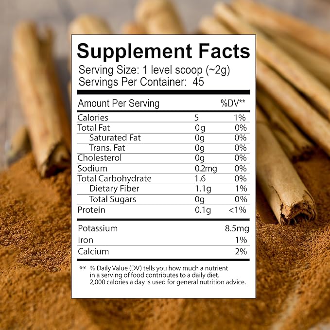Organic Ceylon Cinnamon & Turmeric Latte Powder ??USDA Organic, Fair-Trade, Non-GMO, with Ashwagandha, Lion???Mane, Ginger ??Perfect for Cooking, Golden Milk, Smoothies & Tea
