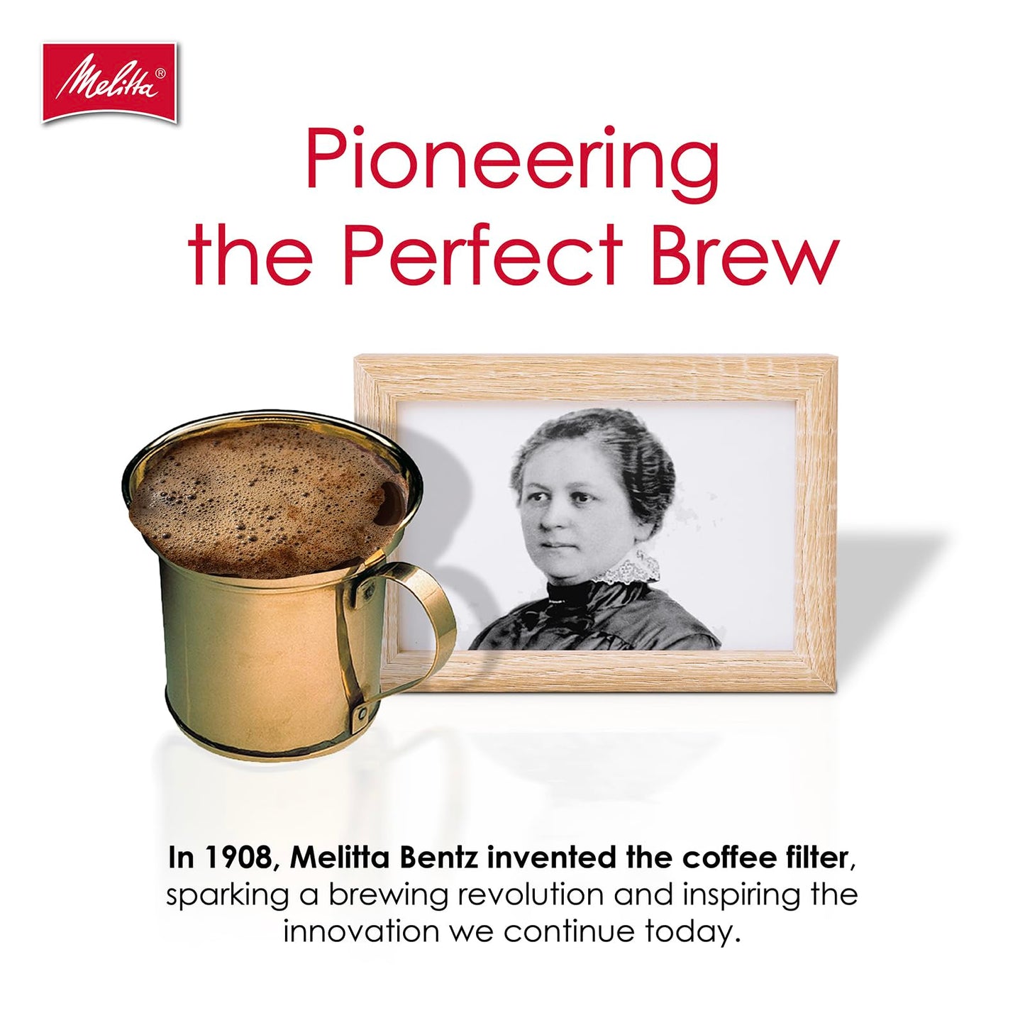 Melitta #2 Cone Coffee Filters, Natural Brown, 100 Count - Fits all 2-6 Cup Cone Coffee Makers and
