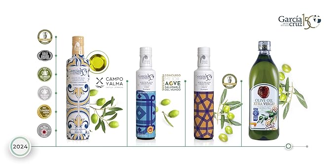 García de la Cruz - Organic Extra Virgin Olive Oil, Montes de Toledo, Recycled PET Packaging, Can of 5L