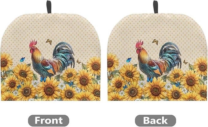 Sunflowers Chook Tea Cozy for Teapot Dome Teapot Cover Customized Teapot Covers Cozy for Teapot with Handle Dust Cover Kitchen Kettle Dust Cover Can Hung and Folded 竊늀range竊?"<div>