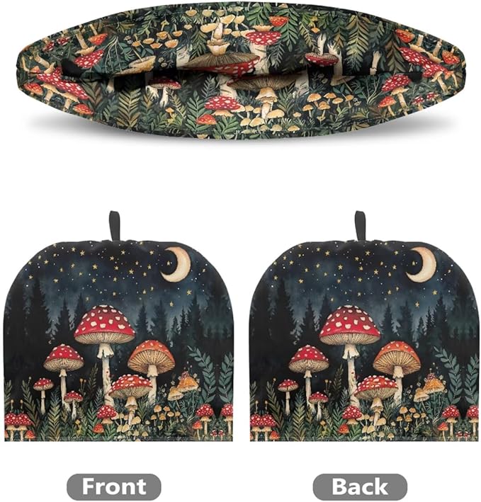 Mushroom Print Tea Cozy Creative Insulated Tea Cosy Extra Thick Home Kitchen Decoration Creative Gifts Dust Teapot Cover Kitchen Accessories for Travel