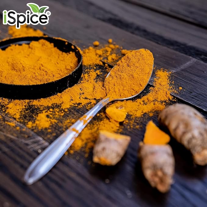 iSpice Pure Premium Ground Turmeric Powder | All Natural Tumeric Fresh| Ready to Use Golden Turmeric Root Extract | Turmeric Spice | Gluten Free | Keto Friendly | 5.4 Oz (153g)