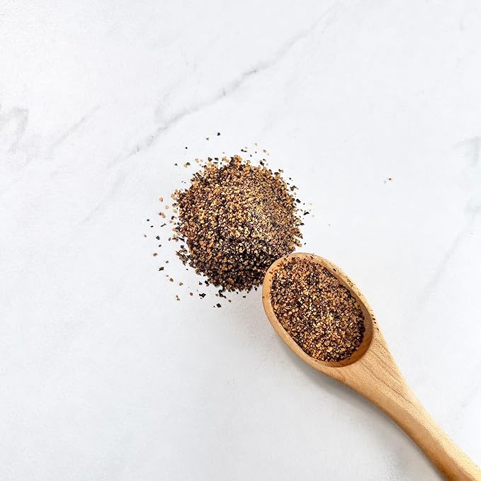s.a.l.t. sisters Applewood Smoked Cracked Peppercorns | All-Natural, Gluten Free, MSG Free, Non-GMO | Dried Herbs & Coarse Ground Cracked Pepper | Versatile Use for Meat, Fish, Vegetables | 8oz