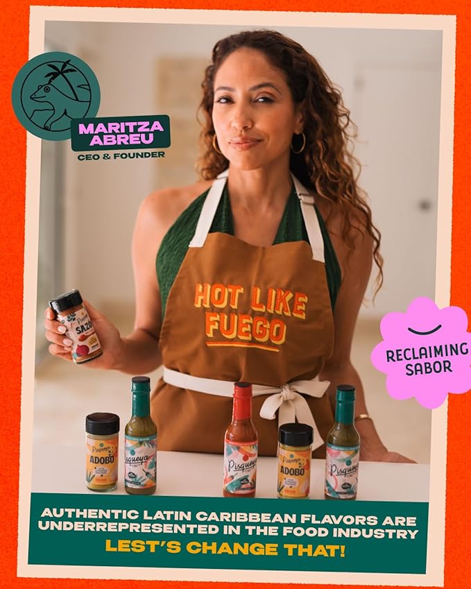 Pisqueya Sazón Seasoning, Made With Achiote. Adds Instant Flavor To Any Dish. Low Sodium, No Sugar, No MSG, Non-GMO, No Preservatives, No Artificial Coloring, No Artificial Flavors, 2.5oz, Pack of 1
