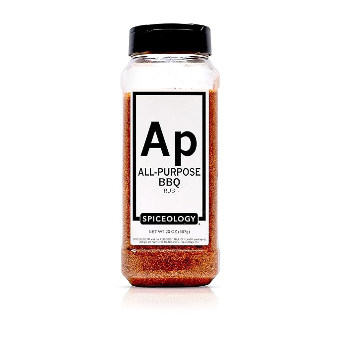 Spiceology - All Purpose BBQ Rub and Spice Blend - Use On: Beef, Fish, Chicken, Vegetables, and Sauces - 20 oz