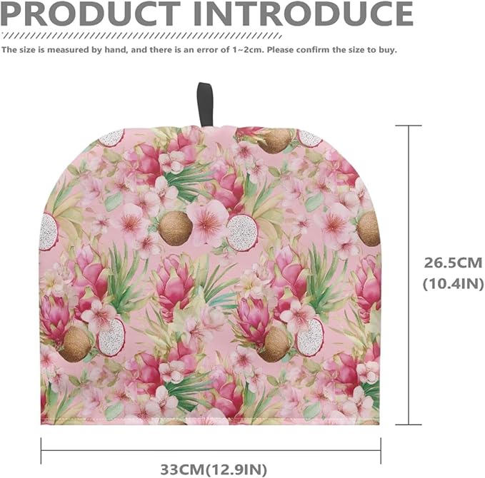 Hawaiian Large Tea Cozy for Teapot Coconut Print Extra Thick Tea Pot Cover Home Kitchen Decoration Insulated Teapot Cozy Dust Kitchen Accessories for Home Daily