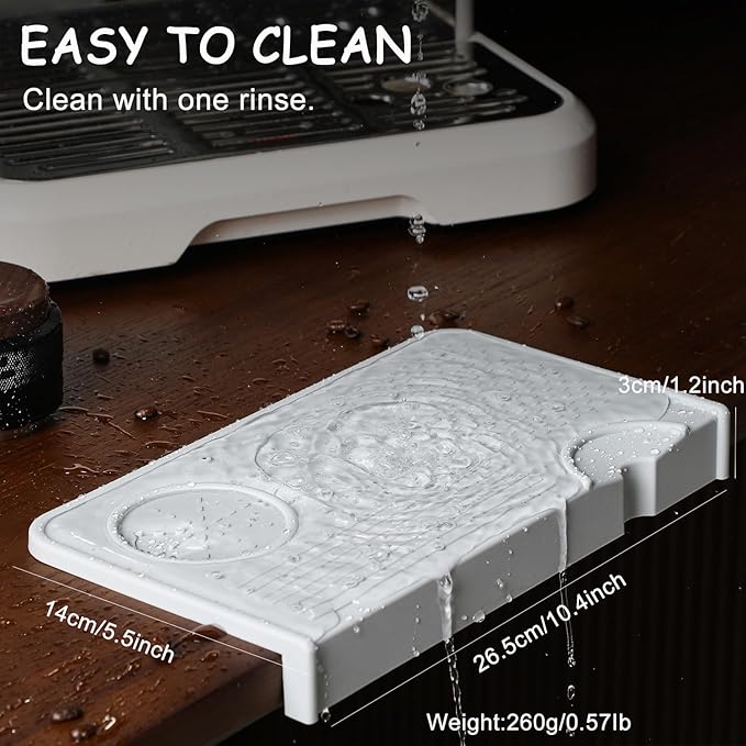 Espresso Tamping Mat ??Food Grade Silicone Coffee Tamper Pad with Portafilter Slots, Heat Resistant, Anti-Slip, Waterproof Tamping Station for Baristas