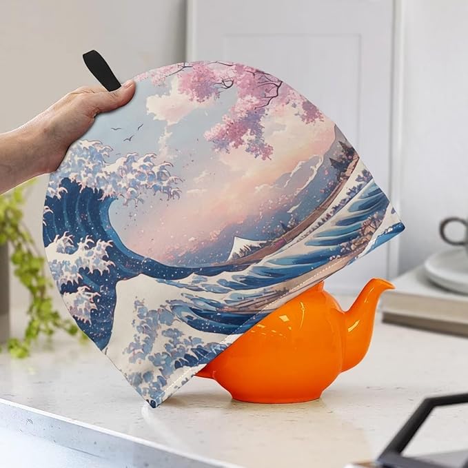 Painting 3D Print Tea Cozy for Teapot Kettle Cover Dust Cover Cozy Teapot Cozy Home Kitchen Decorative Tea Pot Warmer