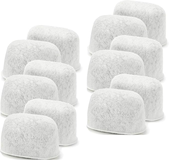 12 Pack Replacement Water Filters For Breville BWF100 ??Charcoal Activated by Essential Values