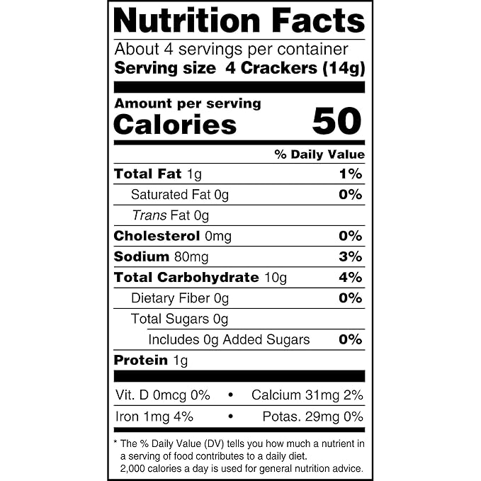 Carr's Table Water Crackers, Original, 2.2oz (24 Count)