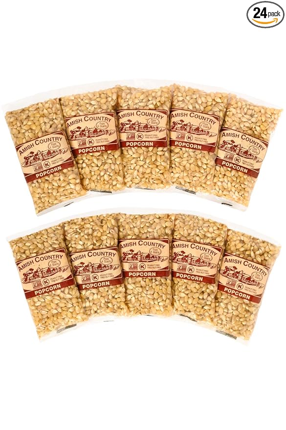 Amish Country Popcorn | 10-4 oz Bags | Medium White Popcorn Kernels | Old Fashioned, Non-GMO and Gluten Free
