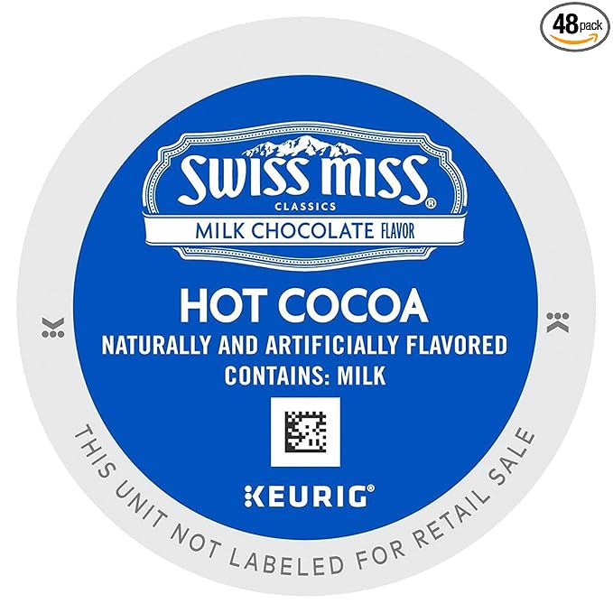 Swiss Miss Milk Chocolate K-Cups for Keurig Brewers (48 Count)