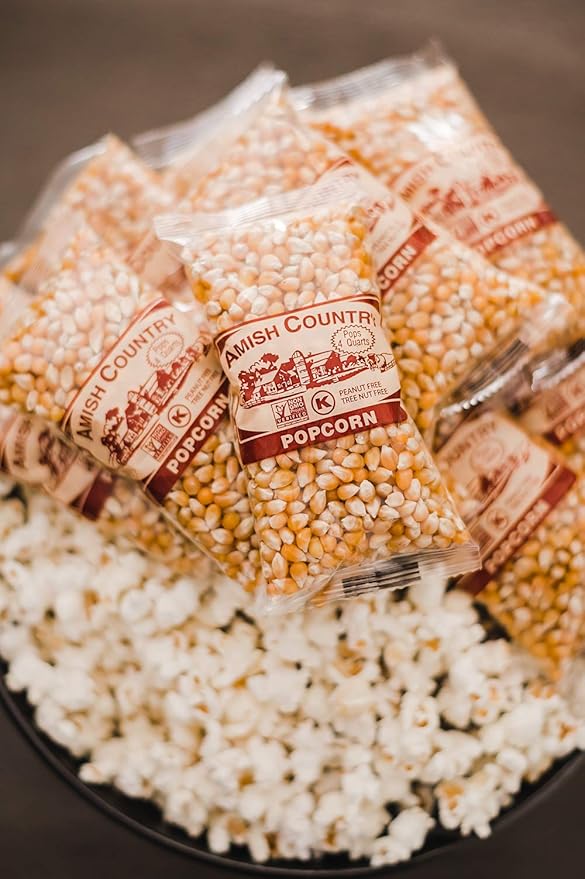 Amish Country Popcorn | 10-4 oz Bags - Baby Yellow Popcorn Kernels | Old Fashioned, Non-GMO and Gluten Free (10-4 oz Bags)