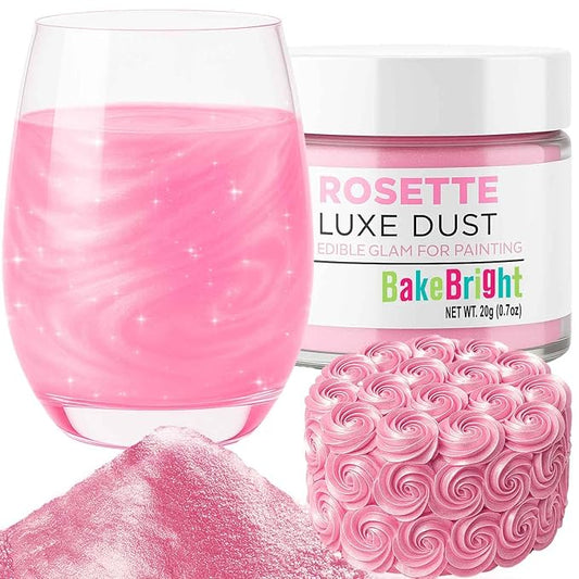 Luster Dust, Pink Luster Dust Edible Cake Decorations, Light Pink Edible Luster Dust for Drinks Cupcake Decorations, Cake Drip, Paint, Light Pink Fondant, Food Coloring