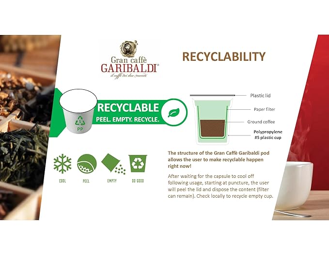 Caffè Garibaldi Breakfast Blend Coffee Pods, Single-Serve Capsules for Keurig K-Cup Brewers, Single Serve Cups with 100% Arabica Blend, 72 Count Recyclable Coffee Pods - Light Roast