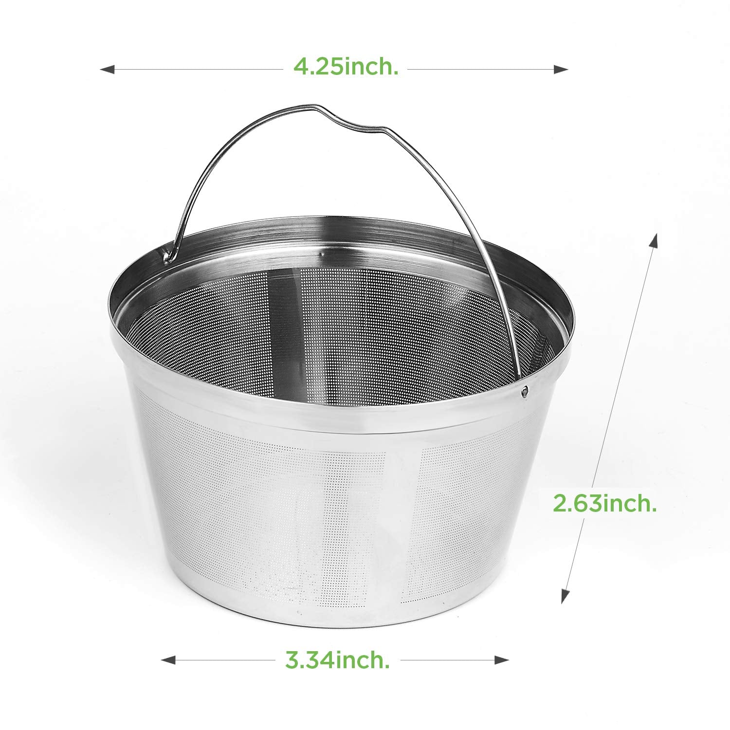 Reusable Coffee Filters 8-12 Cup Permanent Coffee Filters Basket Washable Compatible with Mr.