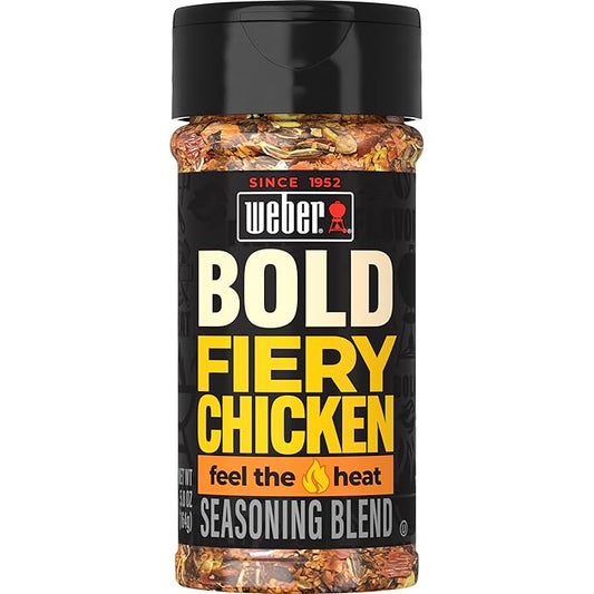 Weber BOLD Fiery Chicken Seasoning Blend, 5.8 oz
